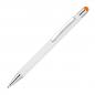 Preview: 10 Touchpen Kugelschreiber / aus Metall / Stylusfarbe: orange