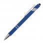 Preview: 10 Touchpen Kugelschreiber aus Metall / mit Muster / Farbe: blau