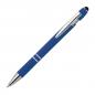 Preview: 10 Touchpen Kugelschreiber aus Metall / mit Muster / Farbe: blau