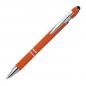 Preview: 10 Touchpen Kugelschreiber aus Metall / mit Muster / Farbe: orange