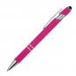 Preview: 10 Touchpen Kugelschreiber aus Metall / mit Muster / Farbe: pink