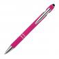 Preview: 10 Touchpen Kugelschreiber aus Metall / mit Muster / Farbe: pink