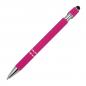 Preview: 10 Touchpen Kugelschreiber aus Metall / mit Muster / Farbe: pink