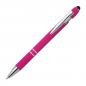 Preview: 10 Touchpen Kugelschreiber aus Metall / mit Muster / Farbe: pink