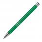 Preview: 100 Kugelschreiber aus Metall mit Namensgravur - lackiert - grün (matt)