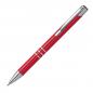Preview: 100 Kugelschreiber aus Metall mit Namensgravur - lackiert - rot (matt)