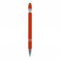 Preview: 10x Touchpen Kugelschreiber / aus Metall / Soft-Touch / Farbe: orange