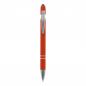 Preview: 10x Touchpen Kugelschreiber / aus Metall / Soft-Touch / Farbe: orange