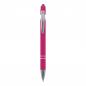 Preview: 10x Touchpen Kugelschreiber / aus Metall / Soft-Touch / Farbe: pink