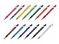 Preview: 13x Touchpen Kugelschreiber mit Gravur / aus Metall / Soft-Touch / 13 Farben