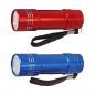 Preview: 2x LED Taschenlampe / aus Metall / Farbe: je 1x rot und blau