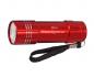 Preview: 2x LED Taschenlampe mit Gravur / aus Metall / Farbe: je 1x rot und blau