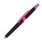 Preview: 5 Touchpen Kugelschreiber mit Textmarker und Touchfunktion / Farbe: pink