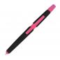 Preview: 5 Touchpen Kugelschreiber mit Textmarker und Touchfunktion / Farbe: pink