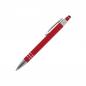 Preview: 5x Touchpen Kugelschreiber / aus Metall / mit Soft-Touch / Farbe: rot