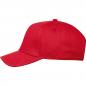 Preview: Baumwoll Basecap "CrisMa" 5 Panel / mit Metallverschluss / Farbe: rot