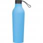 Preview: Gummierte Trinkflasche mit Namensgravur / 750ml - Farbe: hellblau