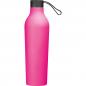 Preview: Gummierte Trinkflasche mit Namensgravur - 750ml - Farbe: pink