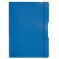 Preview: Herlitz Notizheft flex / DIN A4 / je 40 Blatt kariert + liniert / Farbe: blau