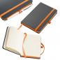 Preview: Notizbuch / DIN A6 / 160 S. / liniert / PU Hardcover / Farbe: orange