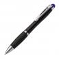 Preview: Touchpen Drehkugelschreiber / Farbe: schwarz mit violetten Stylus