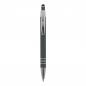 Preview: Touchpen Kugelschreiber / aus Metall / mit Soft-Touch / Farbe: grau