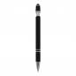 Preview: Touchpen Kugelschreiber / aus Metall / Soft-Touch / Farbe: schwarz