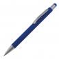 Preview: Touchpen Kugelschreiber mit Gravur / aus Metall / Farbe: blau