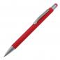 Preview: Touchpen Kugelschreiber mit Gravur / aus Metall / Farbe: rot