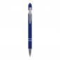 Preview: Touchpen Kugelschreiber mit Gravur / aus Metall / Soft-Touch / Farbe: blau