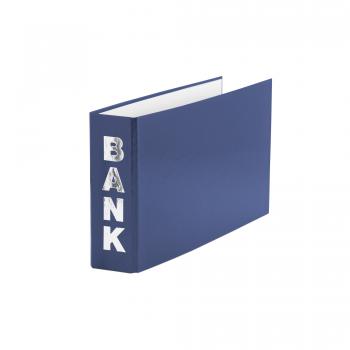 10 Bankordner / 140x250mm / für Kontoauszüge / Farbe: blau