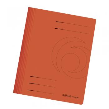 10 Herlitz Manila Karton Schnellhefter / DIN A4 / Farbe: orange