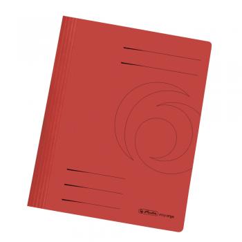 10 Herlitz Manila Karton Schnellhefter / DIN A4 / Farbe: rot