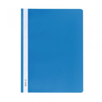 10 Herlitz Schnellhefter / DIN A4 / PP / extra stabil / Farbe: hellblau