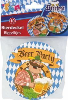 10 Oktoberfest Bierdeckel  "Bierfest"