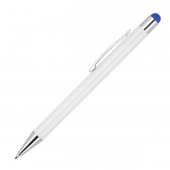 10 Touchpen Kugelschreiber / aus Metall / Stylusfarbe: blau