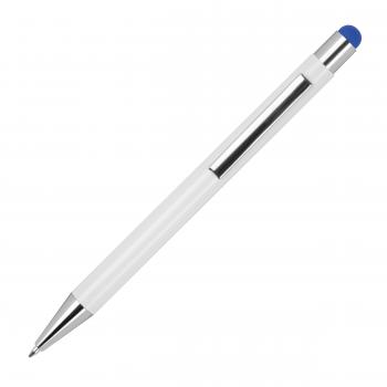 10 Touchpen Kugelschreiber / aus Metall / Stylusfarbe: blau