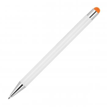 10 Touchpen Kugelschreiber / aus Metall / Stylusfarbe: orange