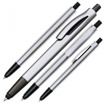 10 Touchpen Kugelschreiber / Farbe: silber