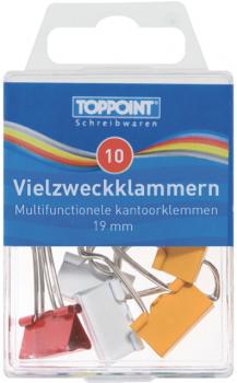 100 (10x 10Stk) Vielzweckklammern Foldback Klamern 19mm