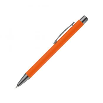 10x Kugelschreiber / aus Metall / mit Soft-Touch / Farbe: orange