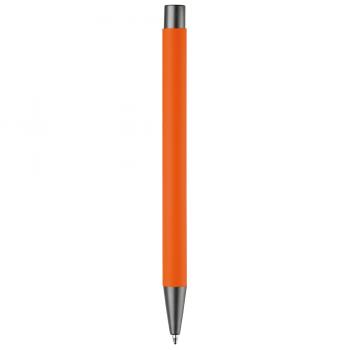 10x Kugelschreiber / aus Metall / mit Soft-Touch / Farbe: orange