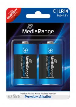 2 MediaRange Premium Alkaline Batterien Baby C LR14 1.5V