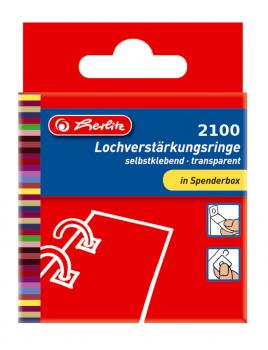 2100 Herlitz Lochverstärkungsringe / transparent