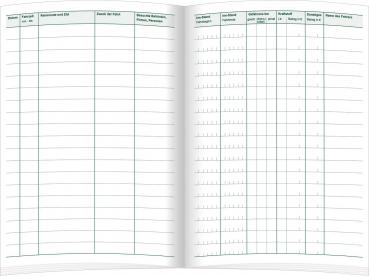 2x Fahrtenbuch / A5 / 40 Blatt + Parkscheibe