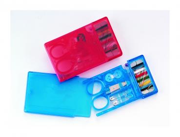 2x Näset / im Scheckkartenformat / Farbe je 1x rot und blau