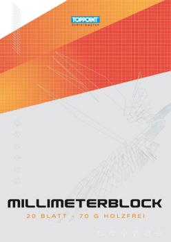 3x Millimeterblock Millimeterpapier DIN A4