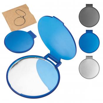 3x Schminkspiegel / gefrostet / Farbe: je 1x blau, transparent und anthrazit