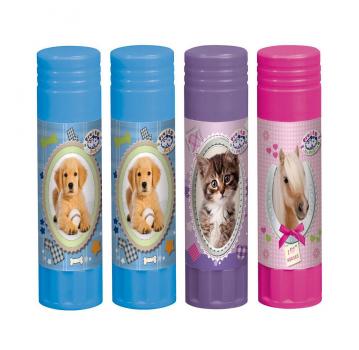 4x Herlitz Kinderkleber / Schulkleber / Klebestifte / 2x Hund,1x Pferd, 1x Katze