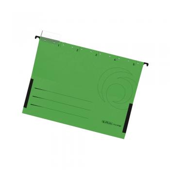 5 Herlitz Hängetaschen / DIN A4 / Kraftkarton 230g/m² / Farbe: grün